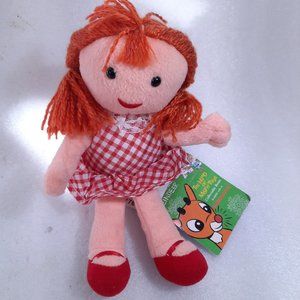 NEW Vintage Rudolph Island Misfit Toys Dolly 8” Plush Ornament Stuffins 1998